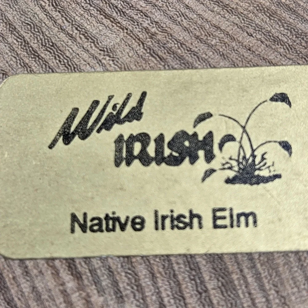 Wild Irish Hand Turned Wood Trinket Box Natural Pressed Flowers Ireland 5 Inch